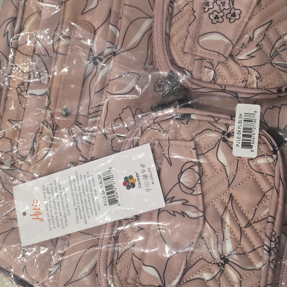 Lug Puddle Jumper LE in Sketch Floral Blush Nwt Still In Plastic - Picture 2 of 5